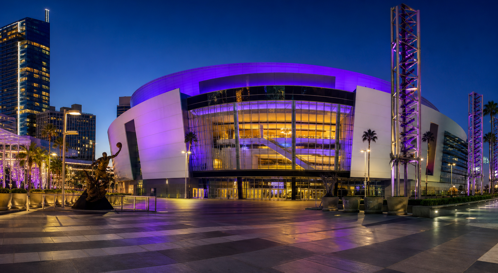 Crypto.com Arena湖人球馆夜景